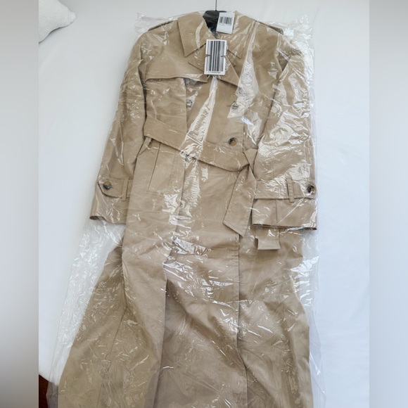 NWT Mango Cotton Classic Trench Coat - Picture 4 of 6